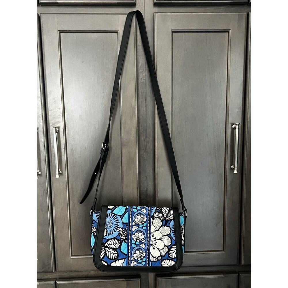 Vera Bradley Crosstown Crossbody Purse Blue Bayou Purse Retired